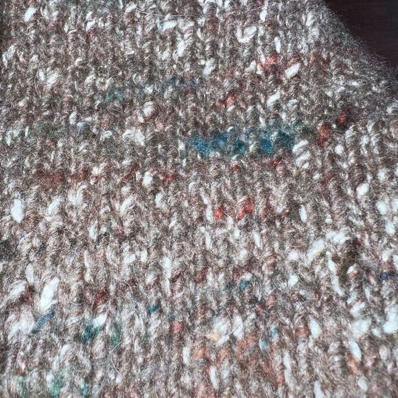 Stella Jean Wool Alpaca Silk Roll Neck Chunky Speckled Knit Sweater Brown 8 - Picture 11 of 13